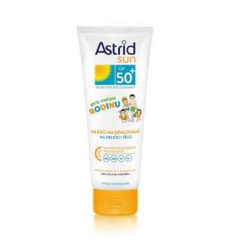 Astrid Sun opalovací mléko rodinné OF50+ 250ml