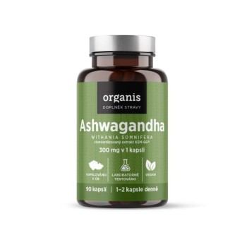 Organis Ashwagandha 300mg 90 kapslí