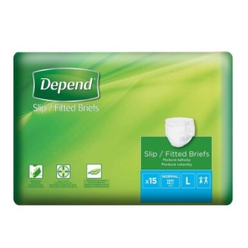 Depend Slip Normal inkont.kalhotky vel.L 15ks