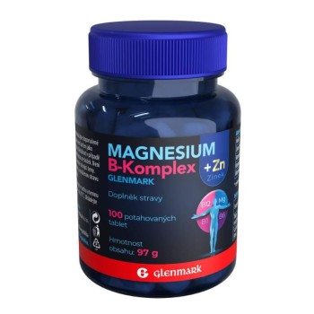 Magnesium B-komplex+Zinek Glenmark 100 tablet