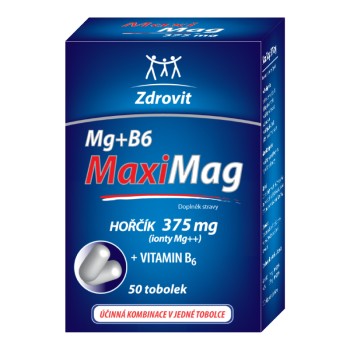 Zdrovit MaxiMag Hořčík 375mg + B6 tob.50