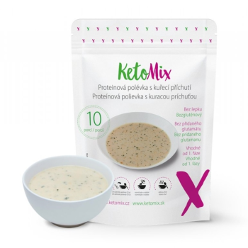 KetoMix Proteinová polévka s kuřecí příchutí 250 g (10 porcí)
