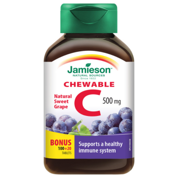 JAMIESON Vitamín C 500mg hrozn.víno cucací tbl.120