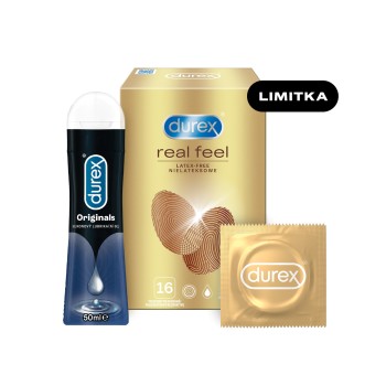 Durex SEX Real Feel 16ks+gel 50ml