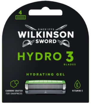 WILKINSON Hydro 3 Black Edition náhr. hlavice 4ks