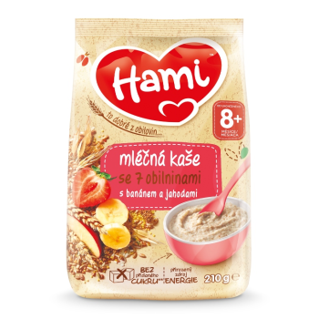 Hami ml.kaše se 7 obilninami banán jahody 210g