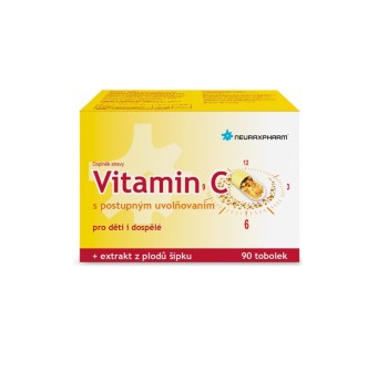 Vitamin C s postupným uvolňováním 90tob