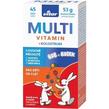 Vitar Kids Multi + Kolostrum tbl.45