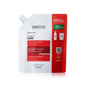 VICHY DERCOS Energy+ šampón náhradní náplň 400ml