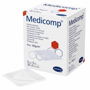 Kompres Medicomp ster.5x5 cm 25x2ks