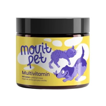 MOVit PET Multivitamin s příchutí masa 100 tablet