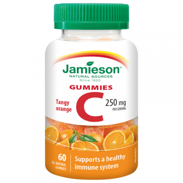 JAMIESON Vitamín C Gummies pomeranč pastilky 60ks