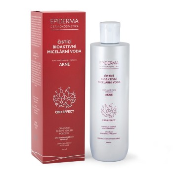 EPIDERMA bioaktivní CBD micel.voda při akné 300ml