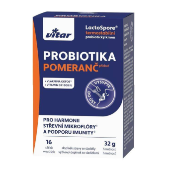 Vitar Probiotika+vláknina+vit.C a D 16x2g