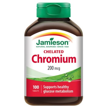 JAMIESON Chrom 200 mcg v chelátové formě tbl.100