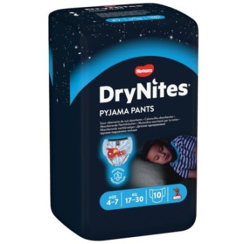 HUGGIES DryNites kalh.abs.M 4-7/boys/17-30kg/10ks