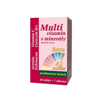 MedPharma Multivitamín s minerály + Extra C 37tbl