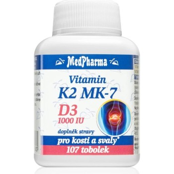 MedPharma Vitamin K2 MK-7 + D3 1000 IU 107tob