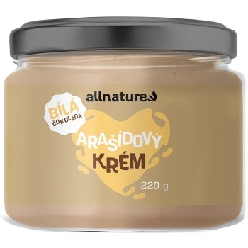 Allnature Arašídový krém s bílou čokoládou 220g