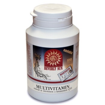 Multivitamin-minerál se ženšenem+koenz.Q10 tbl.100