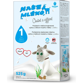 Naše mléko 1 počáteční výživa kozí ml.0-6m 525g