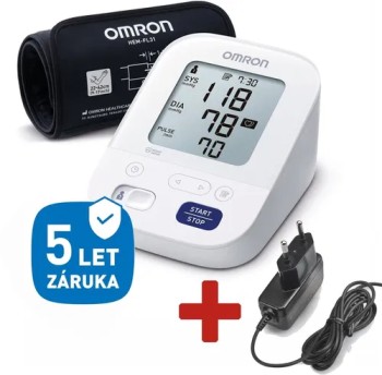Tonometr OMRON M3 Comfort Intelli pažní+síť.zdroj