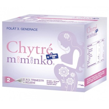 Chytré miminko methylfolát 2 s DHA tbl.60+cps.60