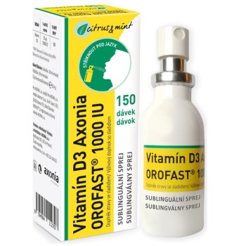 Vitamín D3 Axonia Orofast 1000IU sublin.sprej 30ml