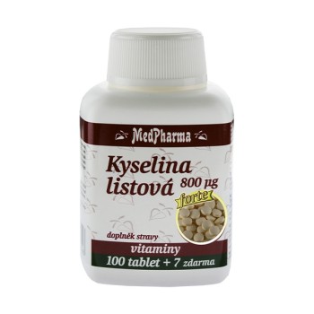 MedPharma Kyselina listová 800mcg 107tbl