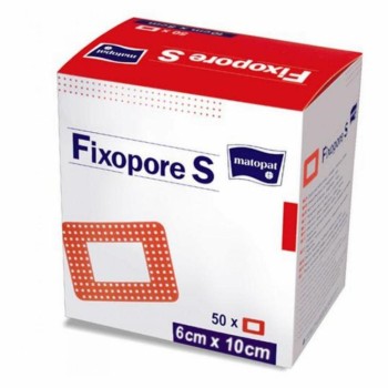 Fixopore S sterilní náplast 6x10cm 50ks