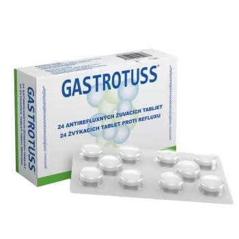 GASTROTUSS žvýkací tablety proti refluxu 24ks