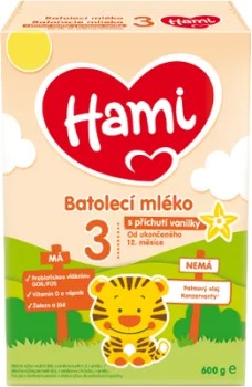 Hami 3 s příchutí vanilky 600g