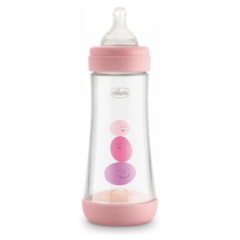 CHICCO Láhev Perfect 5 silikon 300ml dívka