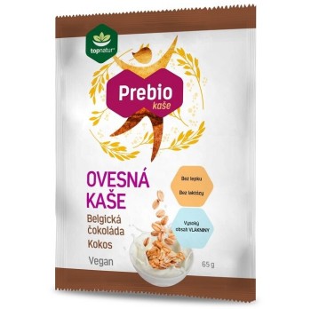 Prebio ovesná kaše belgická čokoláda & kokos 65g Topnatur