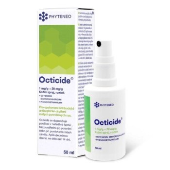Octicide 1mg/g+20mg/g drm.spr.sol.1x50ml