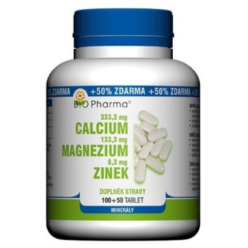 Calcium+Magnesium+Zinek tbl.100+50 Bio-Pharma