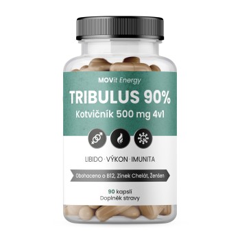 MOVit Tribulus 90% Kotvičník 500mg 4v1 90cps