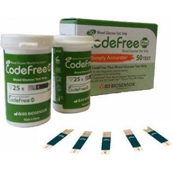 Testovací proužky pro SD Codefree (PLUS) 50ks