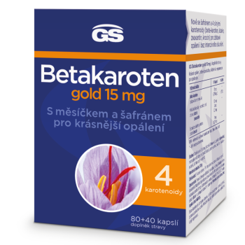 GS Betakaroten gold 15mg cps.80+40