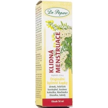 Dr.Popov Kapky bylinné Klidná menstruace 50ml