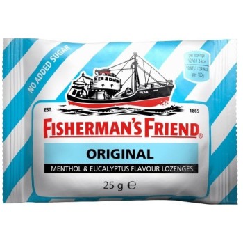 Fishermans Friend bonbóny dia eukalyptus/modré 25g
