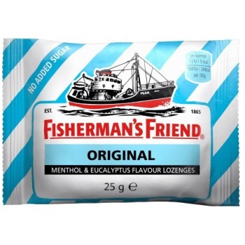 Fishermans Friend bonbóny dia eukalyptus/modré 25g