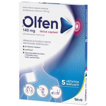 Olfen 140mg léčivé náplasti drm.emp.med.5x140mg