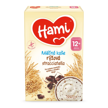 Hami mléčná kaše rýžová stracciatella 225g 12M