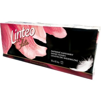 Kapesník papírový LINTEO Premium 4vrstvé 10x10ks
