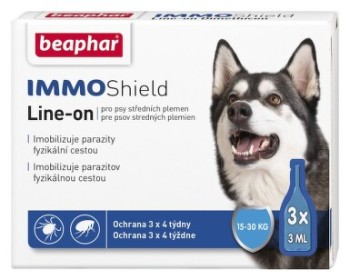 beaphar IMMO Shield Line-on pes M 15-30kg 3x3ml