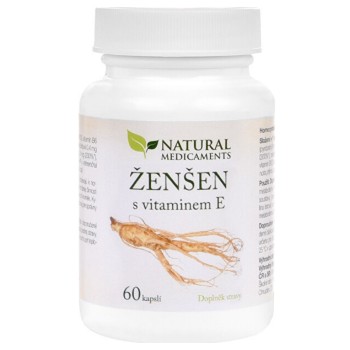 Natural Medicaments Ženšen+vitamín E cps.60