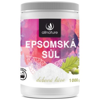 Allnature Epsomská sůl Dubová kůra 1000g