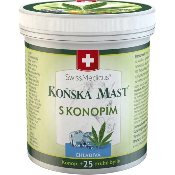 Swissmedicus Koňská mast s konopím - chladivá 250ml