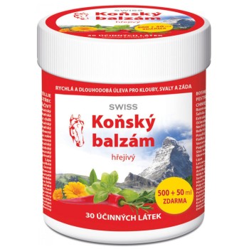 Swiss Koňský balzám hřejivý 500+50ml